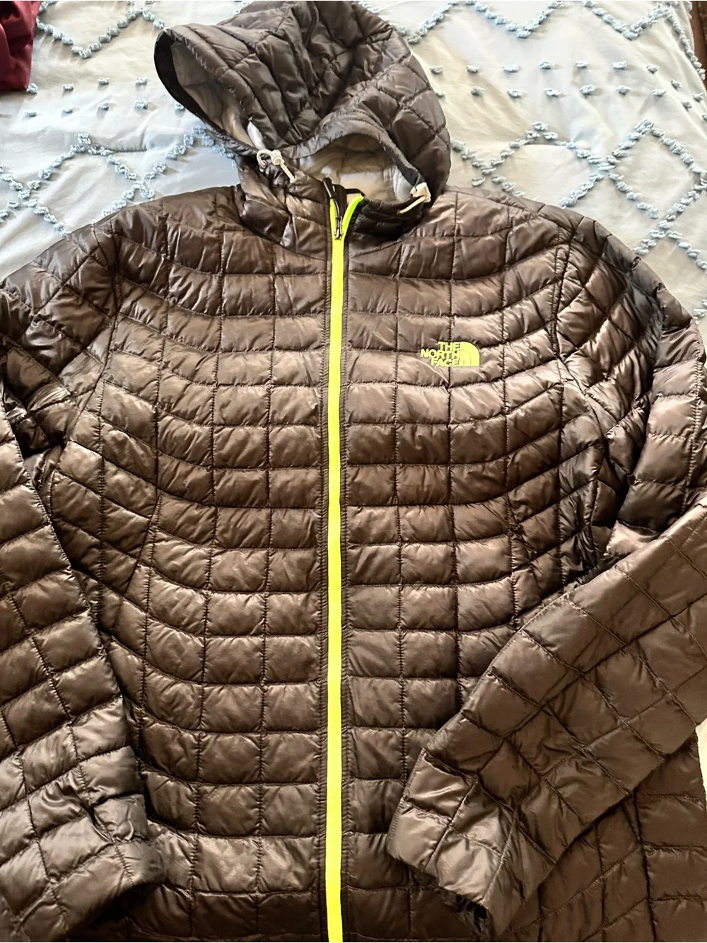 The North Face Mens Insulated Jacket - Black with Lime Trim